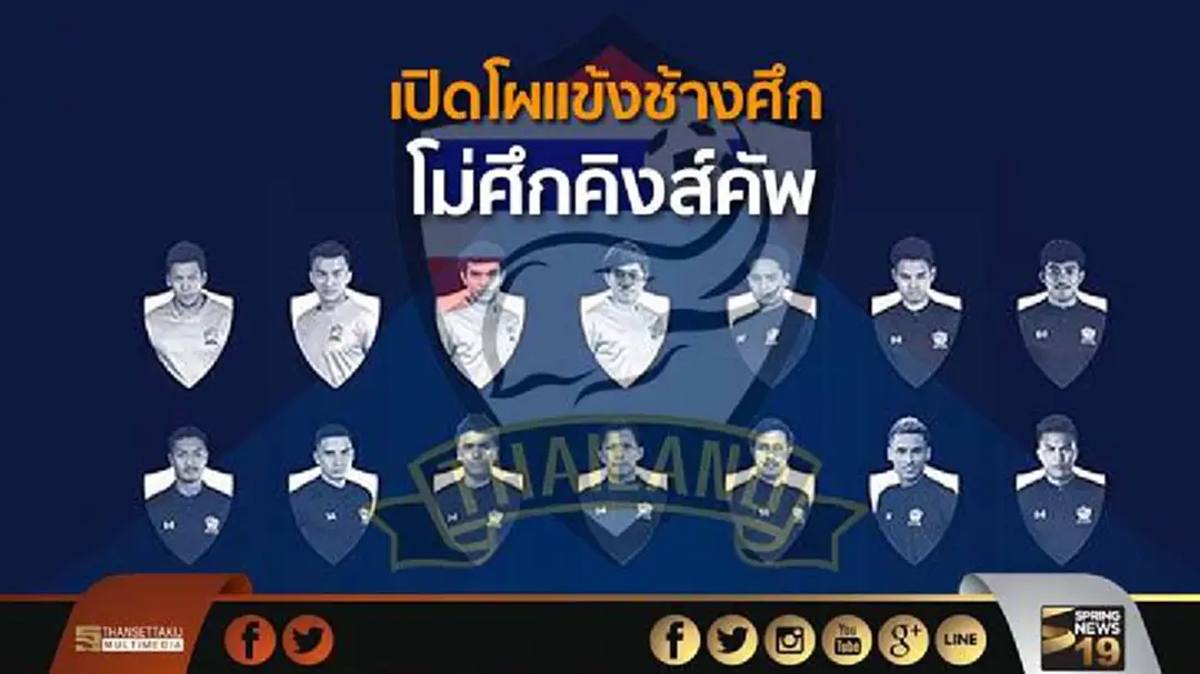 เปิดโผเเข้งช้างศึก โม่ศึกคิงส์คัพ 