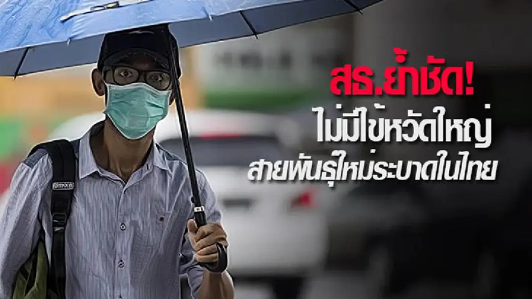 สธ. ย้ำชัด! ไม่มีไข้หวัดใหญ่สายพันธุ์ใหม่ระบาดในไทยและฮ่องกง