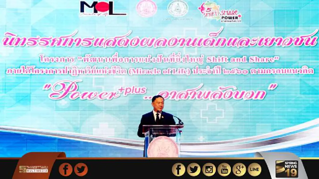 รมว.พม. เป็นประธานให้โอวาท "Shift & Share : Miracle of Life ประจำปี 2560" รมว.พม. เป็นประธานให้โอวาท "Shift & Share : Miracle of Life ประจำปี 2560"
