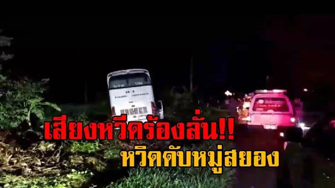 ชีวิตแขวนอยู่บนเส้นด้าย!! สุดระทึก รถทัวร์โดยสาร ป.1 กรุงเทพ-ชัยภูมิ เจอกระบะปาดหน้า หักหลบกระทันหัน เสียหลักพุ่งตกถนน หวิดดับสยองยกคัน (คลิป) ชีวิตแขวนอยู่บนเส้นด้าย!! สุดระทึก รถทัวร์โดยสาร ป.1 กรุงเทพ-ชัยภูมิ เจอกระบะปาดหน้า หักหลบกระทันหัน เสียหลักพุ่งตกถนน หวิดดับสยองยกคัน (คลิป)