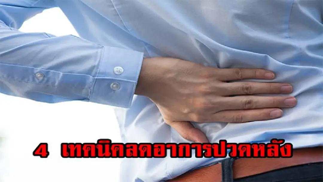 4 เทคนิคลดอาการปวดหลัง 4 เทคนิคลดอาการปวดหลัง