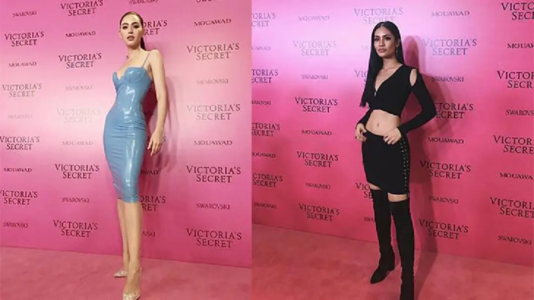 "ใหม่-น้ำตาล" สุดปัง กระทบไหล่นางแบบ Victoria's Secret "ใหม่-น้ำตาล" สุดปัง กระทบไหล่นางแบบ Victoria's Secret