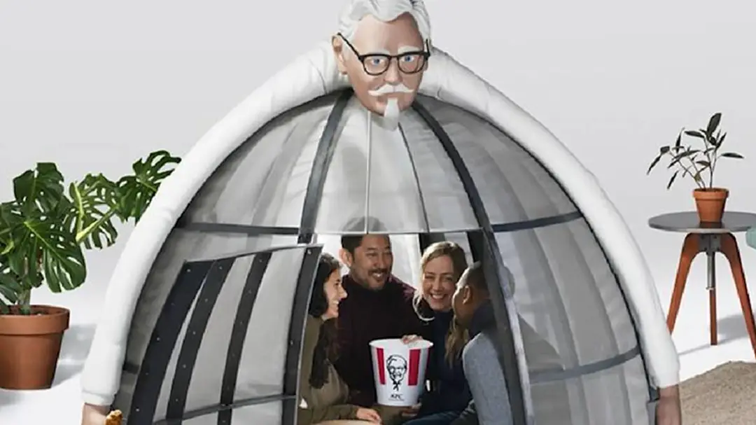 ไก่ทอด KFC ออกสินค้าแปลกๆ “เต้นท์ป้องกันเทคโนโลยี” มันมีเอาไว้เพื่ออะไรกัน!?!? ไก่ทอด KFC ออกสินค้าแปลกๆ “เต้นท์ป้องกันเทคโนโลยี” มันมีเอาไว้เพื่ออะไรกัน!?!?