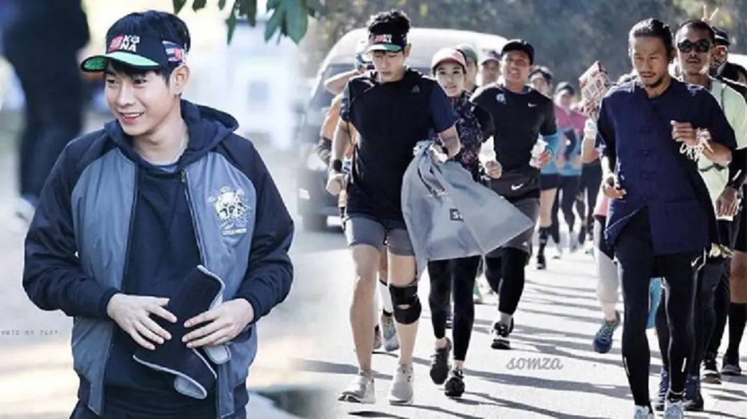 ไม่หวั่นหนาว ! คุณหลวงผลิต โชว์ขาร่วมวิ่งคู่ตูน