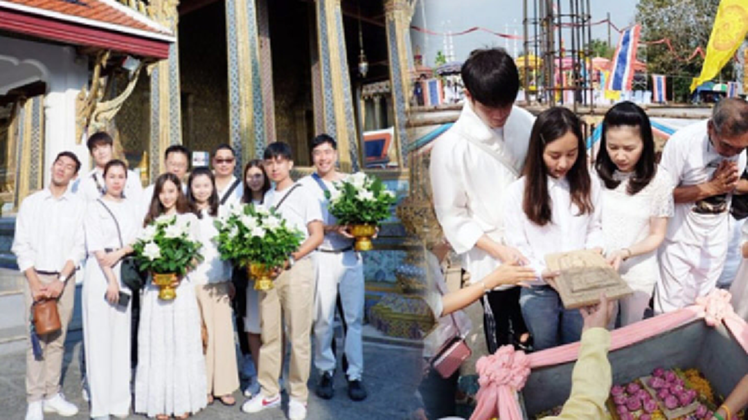 “เต้ย – อาเล็ก” เคียงคู่ทำบุญใหญ่สร้างเจดีย์ที่ จ.กำแพงเพชร