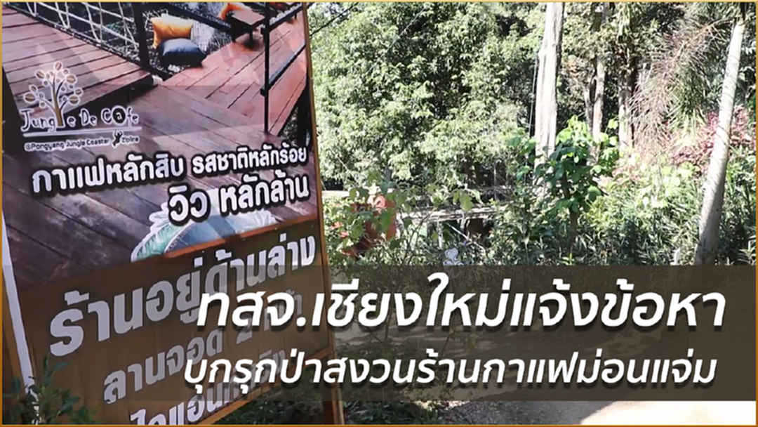 ทสจ.เชียงใหม่ แจ้งข้อหาบุกรุกป่าสงวนร้านกาแฟม่อนแจ่ม