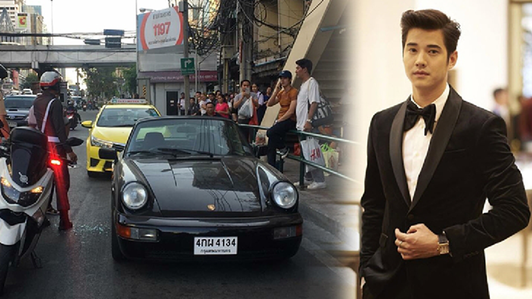 "มาริโอ้" รับทราบข้อหาขับรถประมาท ถูกตร.ปรับ 1 พันบาท