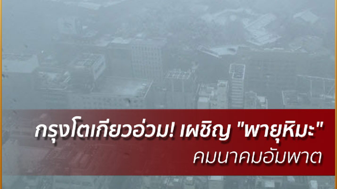 กรุงโตเกียวอ่วม! เผชิญ "พายุหิมะ" คมนาคมอัมพาต