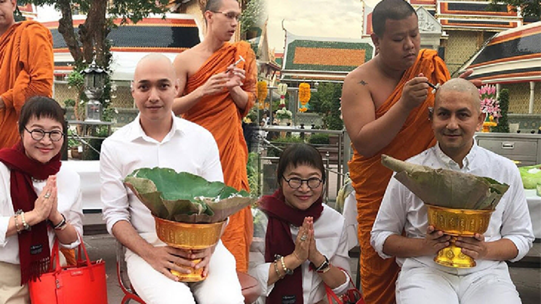 “ดุ๊ก ภาณุเดช” “อาร์ต พลังธรรม”  เข้าพิธีอุปสมบท คนบันเทิงร่วมงานคับคั่ง