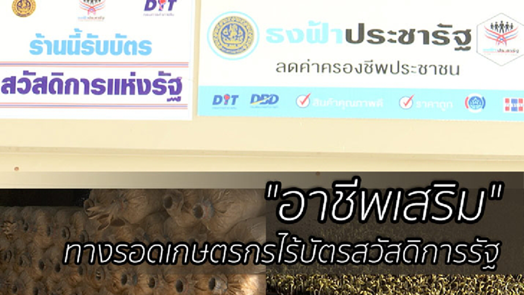 "อาชีพเสริม" ทางรอดเกษตรกรไร้บัตรสวัสดิการรัฐ
