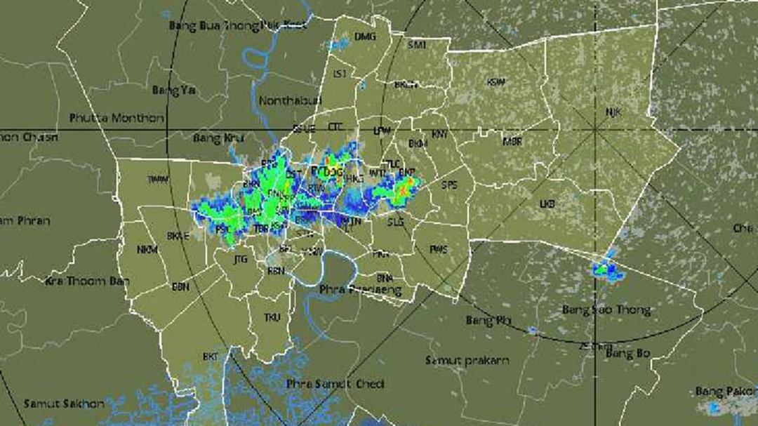มาตามนัด! ฝนปกคลุมกระจายพื้นที่กทม. มาตามนัด! ฝนปกคลุมกระจายพื้นที่กทม.
