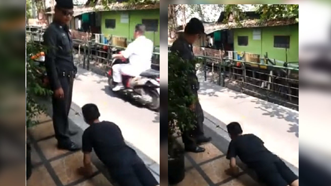 ชื่นชมตำรวจน้ำดี! ลงโทษเยาวชนไม่มีใบขับขี่ด้วยการวิดพื้นแทนจับ-ปรับ