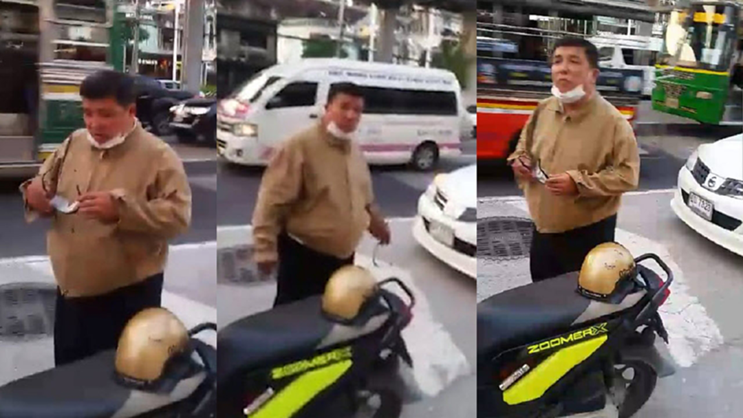 ลุงหัวร้อน!ขว้างหมวก-ไล่ถีบ ลั่น ‘เอามา300 เดี๋ยวไปซ่อมรถเอง’ (มีคลิป)