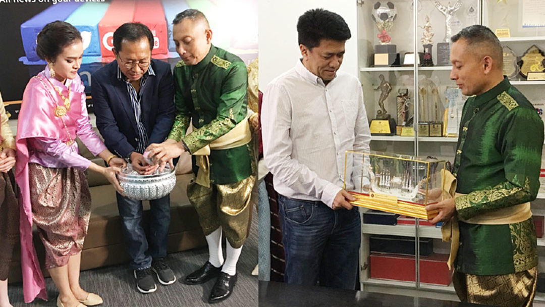 "วิระชัย" นำทีมตร.อวยพรปีใหม่ผู้บริหาร "สปริงนิวส์" เนื่องในเทศกาลสงกรานต์ "วิระชัย" นำทีมตร.อวยพรปีใหม่ผู้บริหาร "สปริงนิวส์" เนื่องในเทศกาลสงกรานต์
