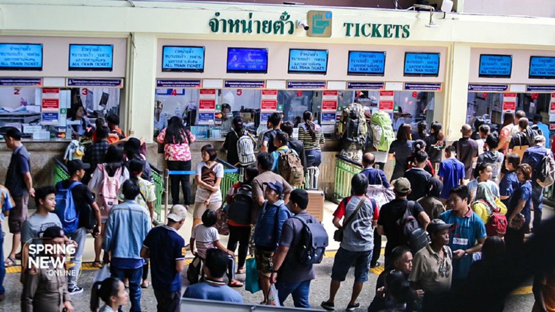 ประชาชนทยอยเดินทางกลับภูมิลำเนา ขนส่ง - หัวลำโพง หนาแน่น ประชาชนทยอยเดินทางกลับภูมิลำเนา ขนส่ง - หัวลำโพง หนาแน่น