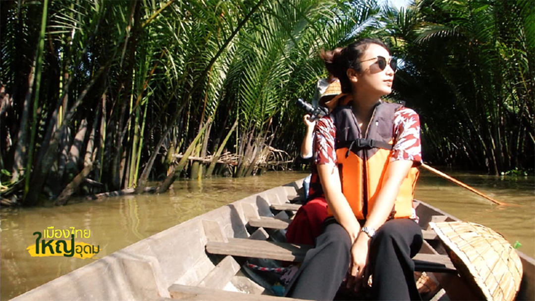 ลุย!! ตลาดน้ำประชารัฐบางใบไม้ ล่องเรือชมอุโมงค์จาก ที่เมืองสุราษฎร์ธานี