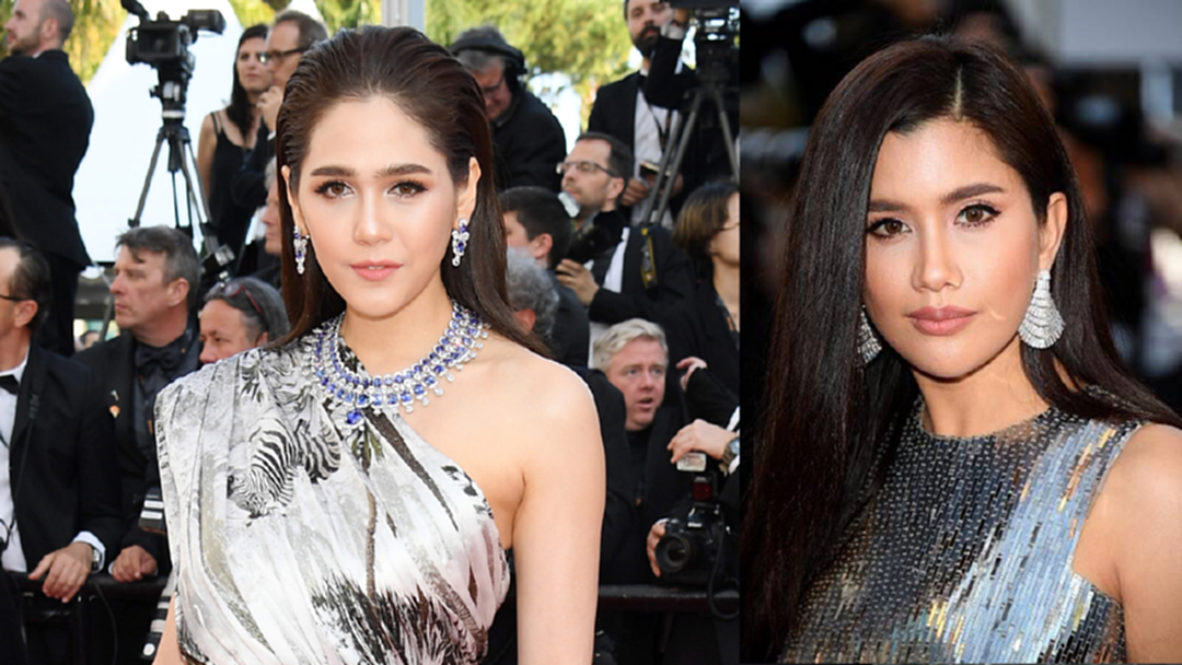 ชมพู่ อารยา - ปู ไปรยา  สะกดทุกสายตาบนพรมแดงเมืองคานส์