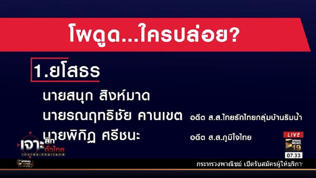 ปล่อยข่าวโผ "ดูด" ...สร้างราคา?