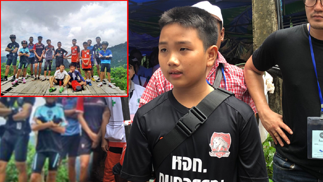 “น้องฟิล์ม” หนึ่งในทีมหมูป่า ไปถ้ำหลวงรอ 13ชีวิตกลับบ้าน