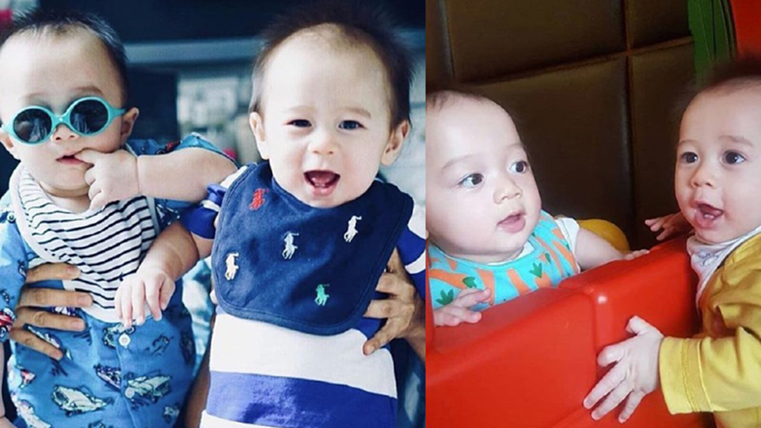 เปิดความน่ารักลูกแฝดของแม่ชม เปิดศึกแย่งของเล่น [คลิป]