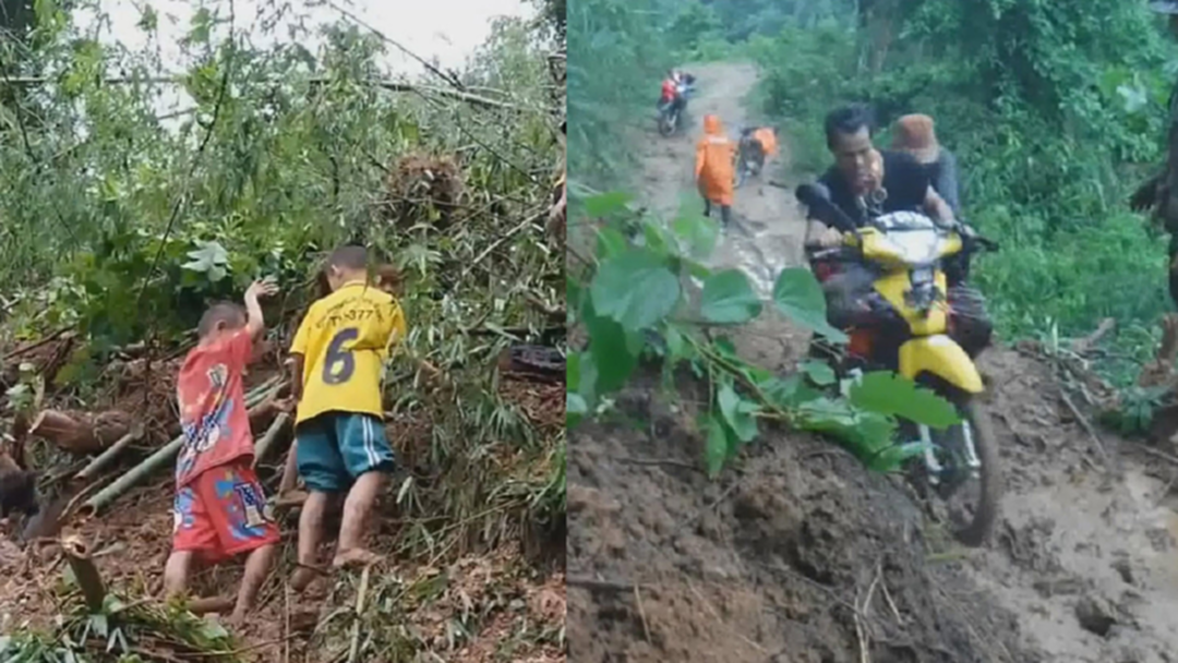 8 ศูนย์การเรียนรู้ยอดดอย 3จังหวัดโดนตัดขาด ดินสไลด์ปิดเส้นทางเข้าออก