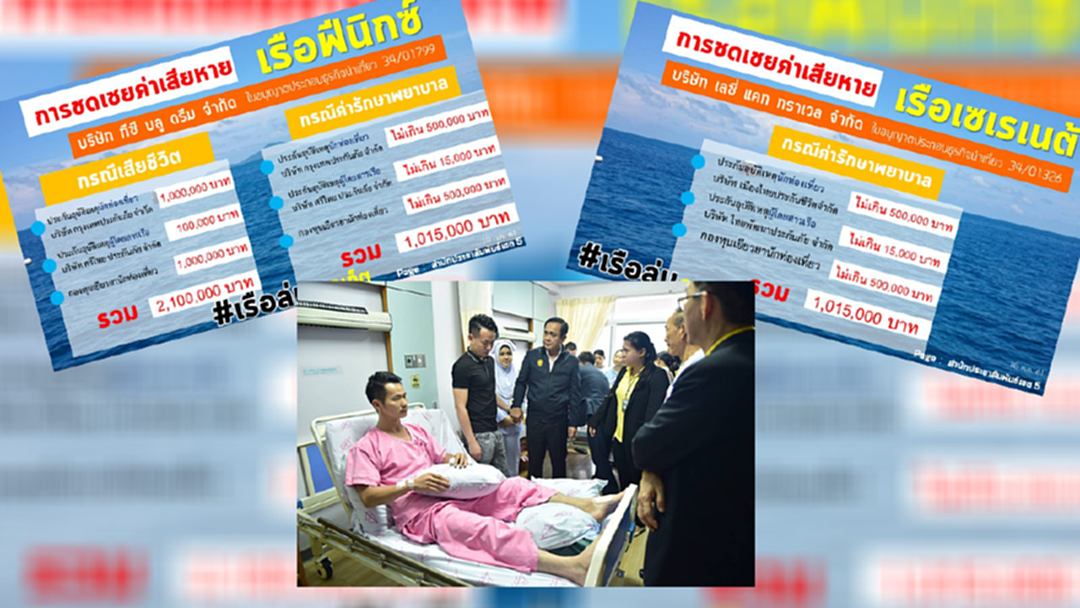 จังหวัดภูเก็ต แจงการเบิกจ่ายค่าชดเชยแก่นักท่องเที่ยวจีน ที่ประสบเหตุเรือล่ม จังหวัดภูเก็ต แจงการเบิกจ่ายค่าชดเชยแก่นักท่องเที่ยวจีน ที่ประสบเหตุเรือล่ม