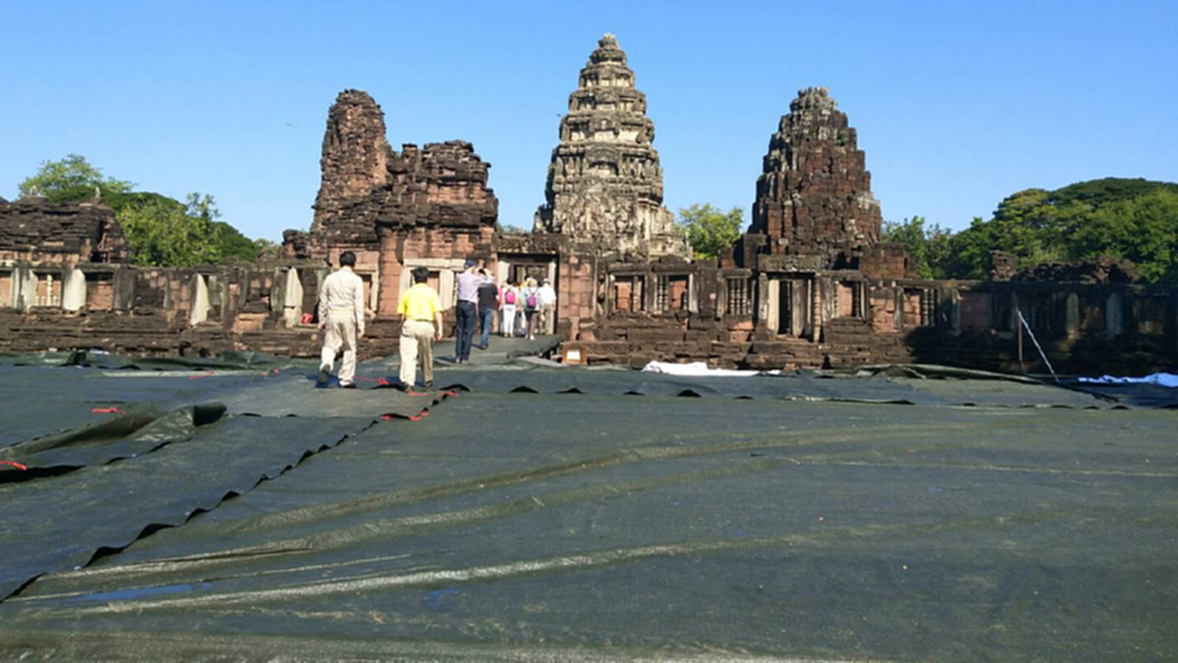 กรมศิลป์รุดตรวจปราสาทหินพิมาย พร้อมแจงสาเหตุฟ้าผ่ายอดปรางค์