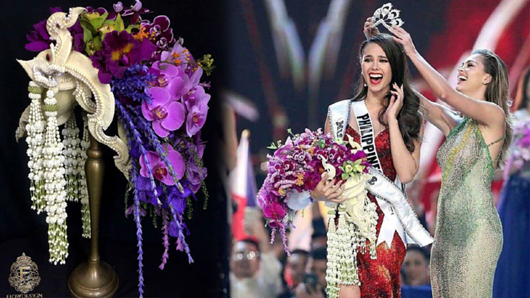 รู้แล้วทึ่ง! ช่อดอกไม้ในมือของ Miss Universe 2018 ได้แรงใจดาลใจจาก พญานาค รู้แล้วทึ่ง! ช่อดอกไม้ในมือของ Miss Universe 2018 ได้แรงใจดาลใจจาก พญานาค