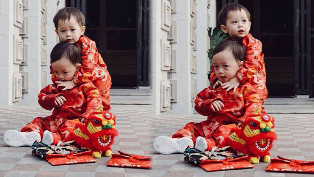 "สายฟ้า – พายุ" แปลงโฉมสวมชุดอาตี๋น้อย น่ารักสดใสรับตรุษจีน! "สายฟ้า – พายุ" แปลงโฉมสวมชุดอาตี๋น้อย น่ารักสดใสรับตรุษจีน!