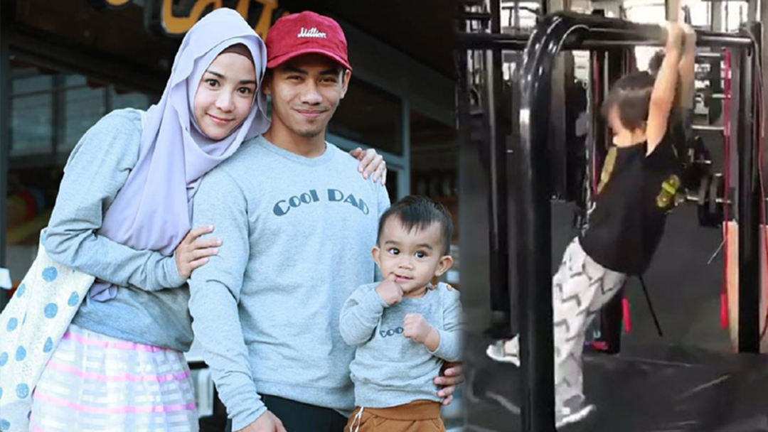 "น้องอดัม" ลูกชาย "นุ๊ก สุทธิดา" โหนบาร์โชว์ความแข็งแรงแต่เด็ก[คลิป]