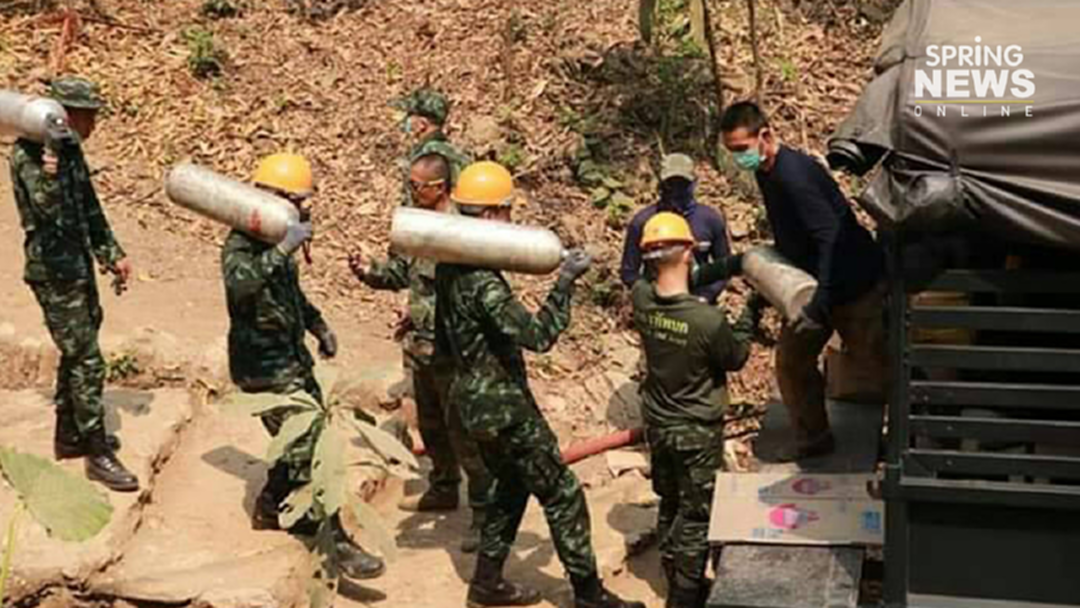 จบภารกิจ...หน่วยซีล เก็บอุปกรณ์ออกจากถ้ำหลวง เหลือถังอ๊อกซิเจนค้าง 40 ถัง