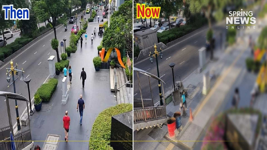 โซเชียลแชร์ภาพ "ฟุตปาธใหม่" โดยกทม. หลังทุบฟุตปาธคุณภาพดีของเอกชน