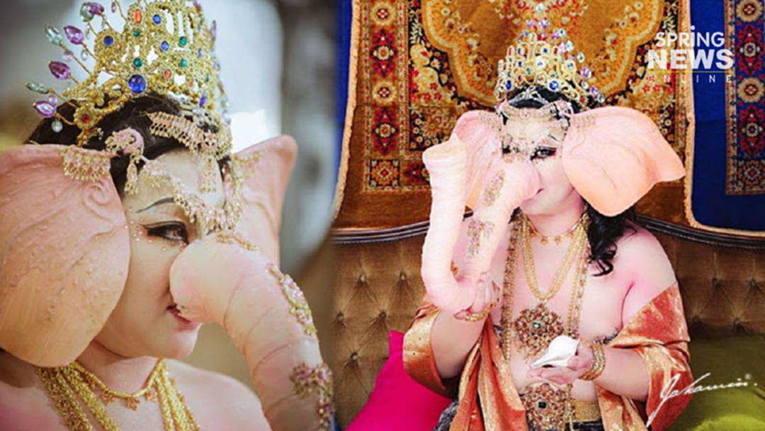 ยอมใจในความทุ่มเท! "บุ๊คโกะ" แต่งกายเป็นพระพิฆเนศ ร่วมปาร์ตี้วันเกิด "แหวนแหวน" ยอมใจในความทุ่มเท! "บุ๊คโกะ" แต่งกายเป็นพระพิฆเนศ ร่วมปาร์ตี้วันเกิด "แหวนแหวน"