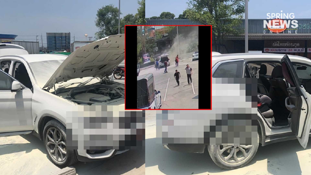 ร้องรถหรูป้ายแดงออกมาได้ 3 อาทิตย์ "ไฟลุก" อุ้มเด็ก 8 เดือนหนี (คลิป)