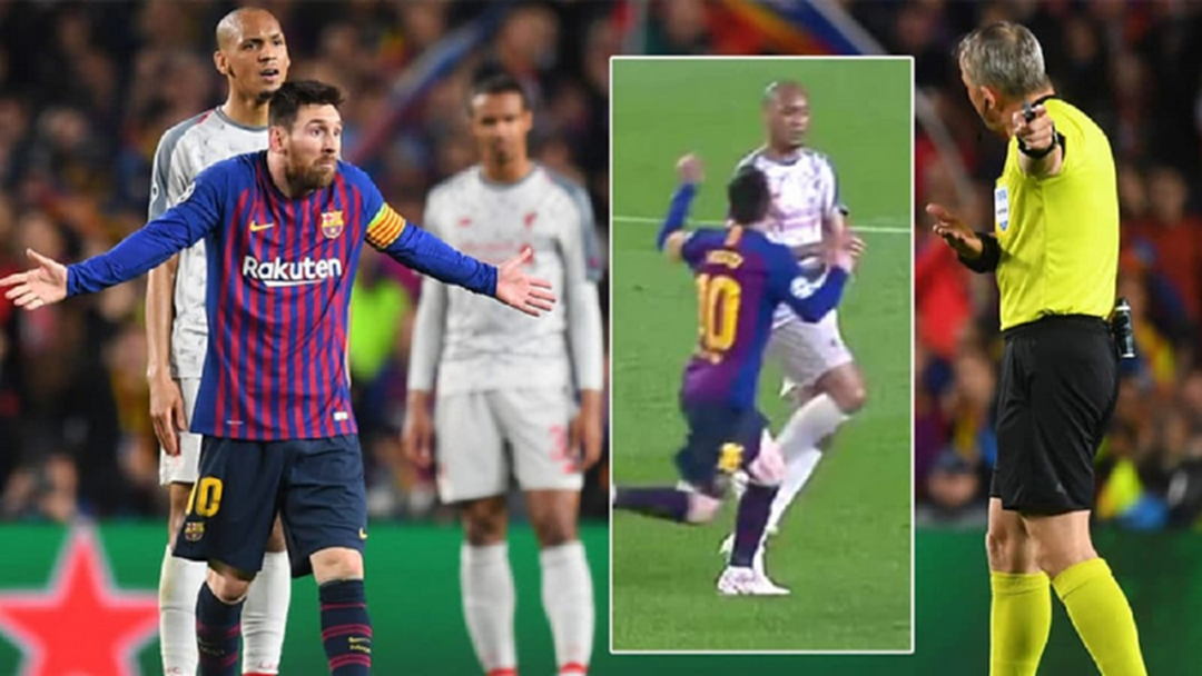 เต็มหน้า!! เผยคลิป “เมสซี่” ชก “ฟาบินโญ่” เกมยูซีแอล [คลิป]