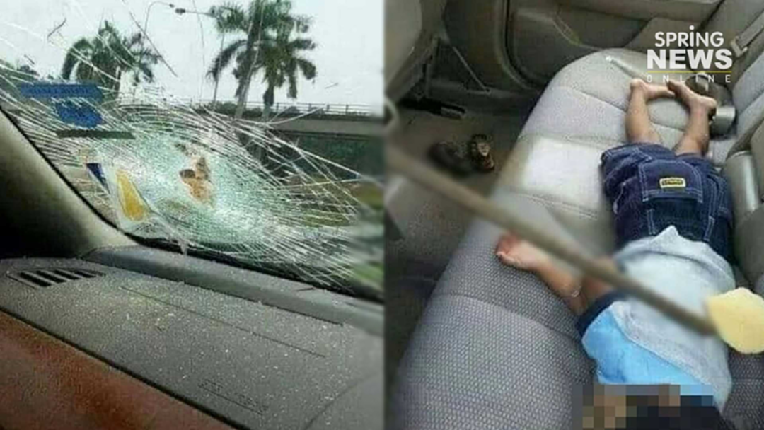แชร์สนั่น! ขับตามรถบรรทุกเหล็กเส้น เหล็กพุ่งทะลุกระจกเฉียดลูกเบาะหลัง แชร์สนั่น! ขับตามรถบรรทุกเหล็กเส้น เหล็กพุ่งทะลุกระจกเฉียดลูกเบาะหลัง