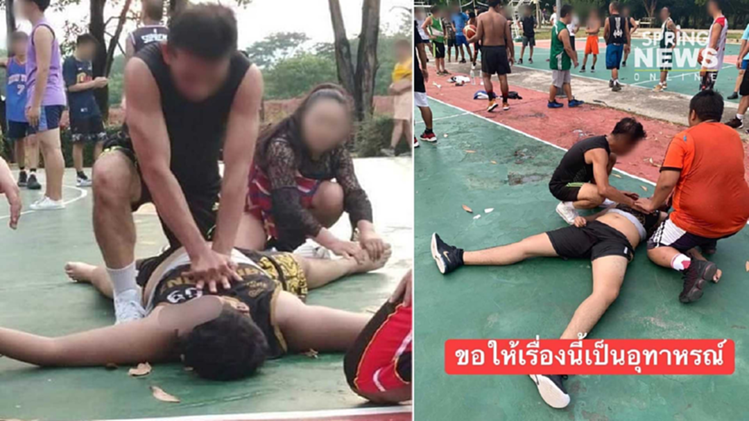 หนุ่มถูกไฟดูดเสียชีวิต สนามบาสเก็ตบอล สวนหลวงเฉลิมพระเกียรติ ภูเก็ต