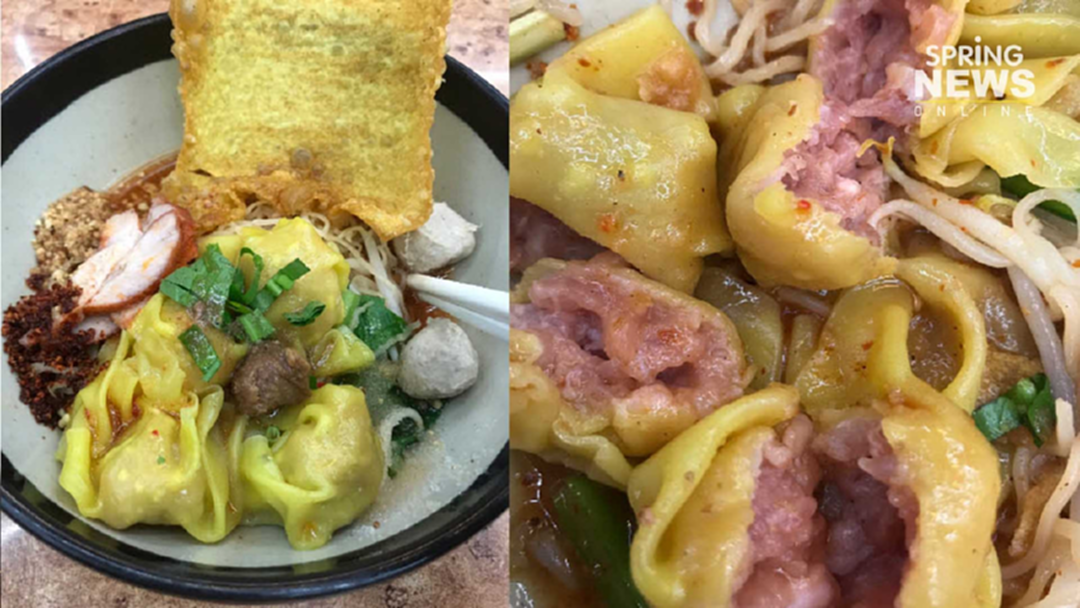 สับ! ร้านก๋วยเตี๋ยวดัง บะหมี่ต้มยำ "เกี๊ยวไม่สุก" หมูยังแดงอยู่เลย