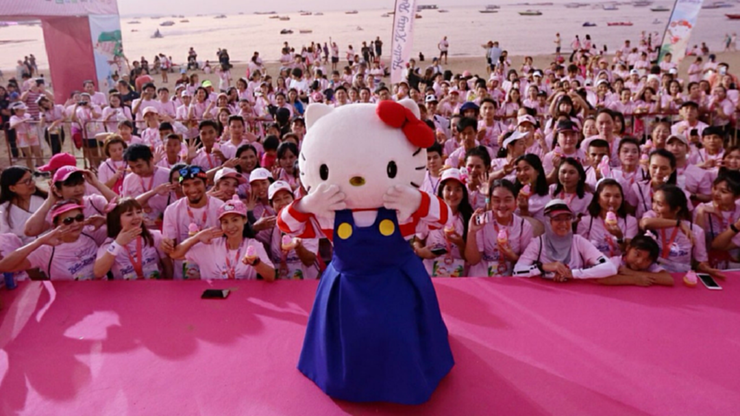เปลี่ยนหาดพัทยาให้เป็นสีชมพู กับงาน Hello Kitty Run Pattaya 2019