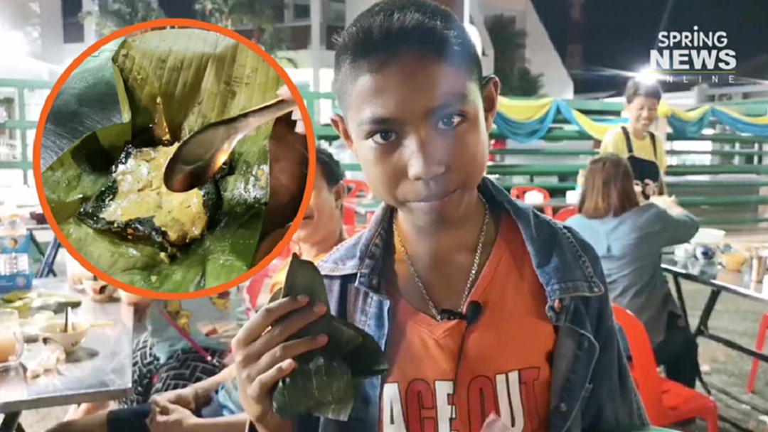 เด็กชาย ป.6 ขาย "ห่อหมก" ด้วยภาษาใต้ รัวลิ้นเน้นคำ โดนใจลูกค้าอย่างจัง