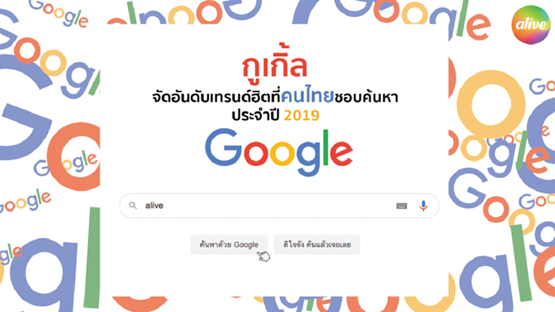 กูเกิ้ลจัดอันดับเทรนด์ฮิตประจำปี 2019 กูเกิ้ลจัดอันดับเทรนด์ฮิตประจำปี 2019