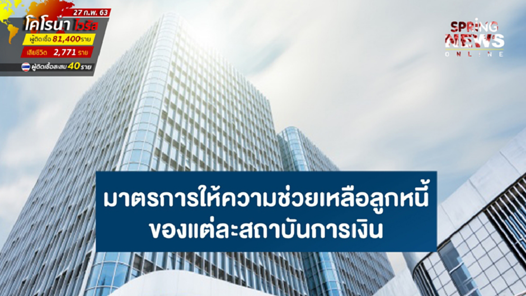 แบงก์ออก สินเชื่อ Covid-19 ลดดอกเบี้ย พักชำระ ช่วยลูกหนี้ แบงก์ออก สินเชื่อ Covid-19 ลดดอกเบี้ย พักชำระ ช่วยลูกหนี้