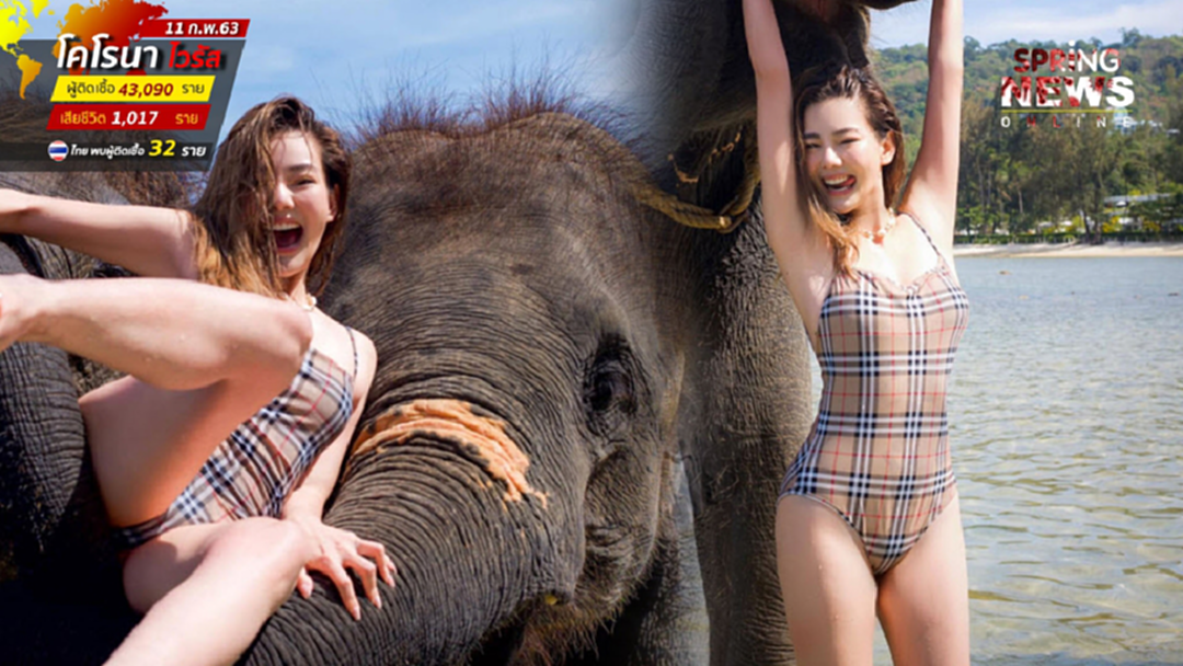 ดิว อริสรา เที่ยวภูเก็ต ปล่อยภาพเด็ด "เล่นน้ำกับช้าง" (รูปเยอะ) ดิว อริสรา เที่ยวภูเก็ต ปล่อยภาพเด็ด "เล่นน้ำกับช้าง" (รูปเยอะ)