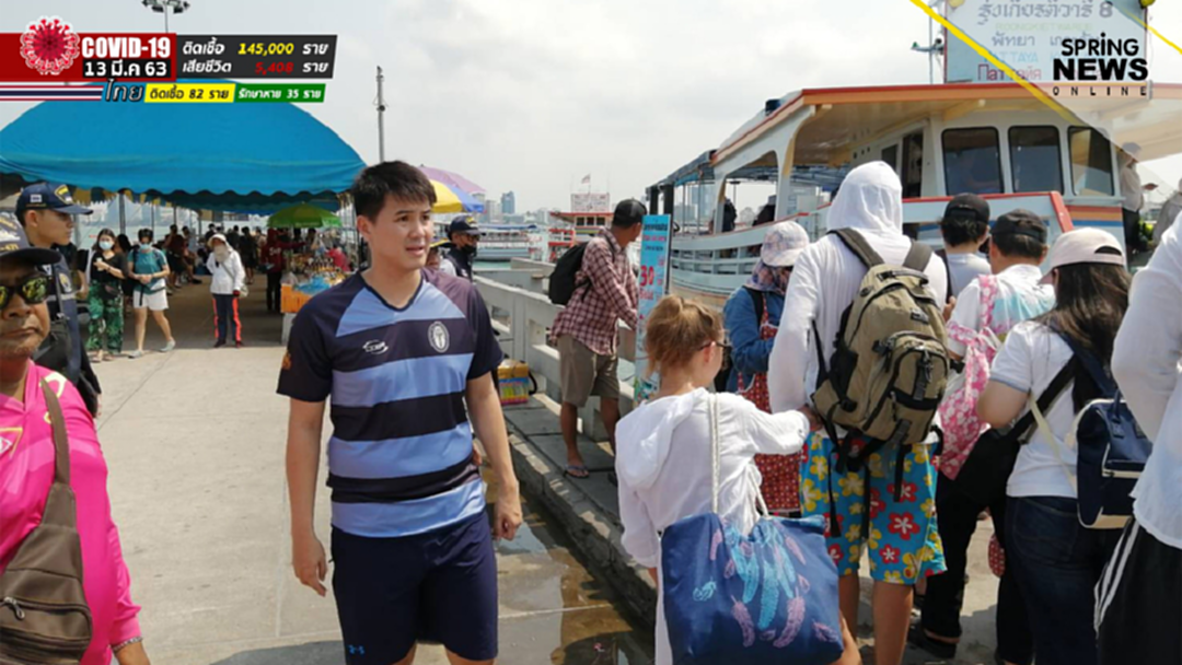 "อธิรัฐ" ลุยตรวจ "ท่าเรือแหลมบาลีฮาย" ขันน๊อตเจ้าท่า สั่งตั้งจุดคัดกรอง "โควิด-19" "อธิรัฐ" ลุยตรวจ "ท่าเรือแหลมบาลีฮาย" ขันน๊อตเจ้าท่า สั่งตั้งจุดคัดกรอง "โควิด-19"
