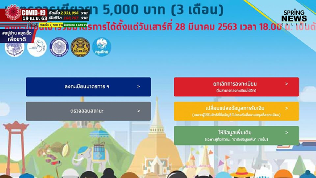 www.เราไม่ทิ้งกัน.com ตรวจสอบสถานะ ลงทะเบียน อุทธรณ์สิทธิ์ www.เราไม่ทิ้งกัน.com ตรวจสอบสถานะ ลงทะเบียน อุทธรณ์สิทธิ์