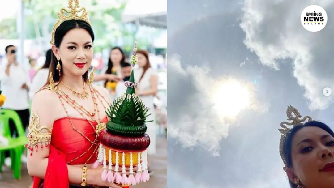 บุ๋ม ปนัดดา รำถวายพ่อปู่ศรีสุทโธ เชื่อโชคดีขณะทำพิธีเกิดพระอาทิตย์ทรงกลด บุ๋ม ปนัดดา รำถวายพ่อปู่ศรีสุทโธ เชื่อโชคดีขณะทำพิธีเกิดพระอาทิตย์ทรงกลด