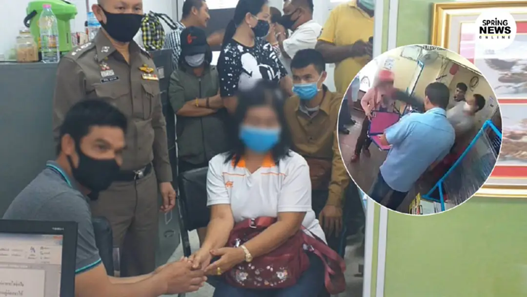 หนุ่มขับรถตู้ถีบหน้าแม่ค้าขายลอตเตอรี่ โผล่ขอโทษอ้างบันดาลโทสะ  