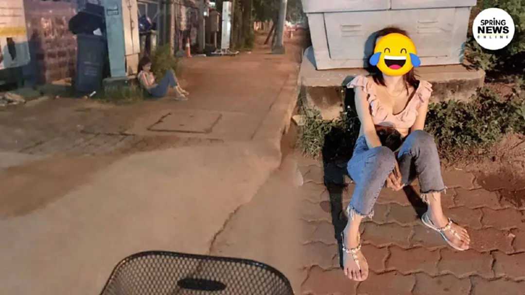 สาวนั่งเมาข้างทาง ไร้สติ ที่ตัวพกของมีค่าเพียบ โชคดีเจอพลเมืองดีเข้าช่วย