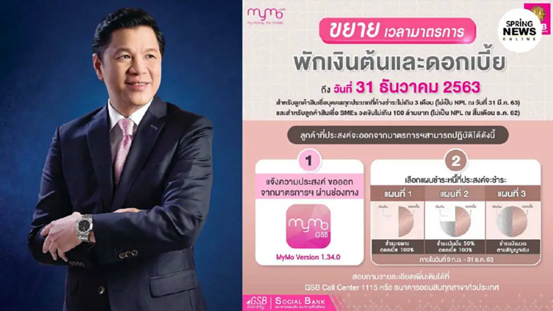 ออมสิน ขยายเวลาพักชำระหนี้ต่ออีก 3 เดือน ออมสิน ขยายเวลาพักชำระหนี้ต่ออีก 3 เดือน