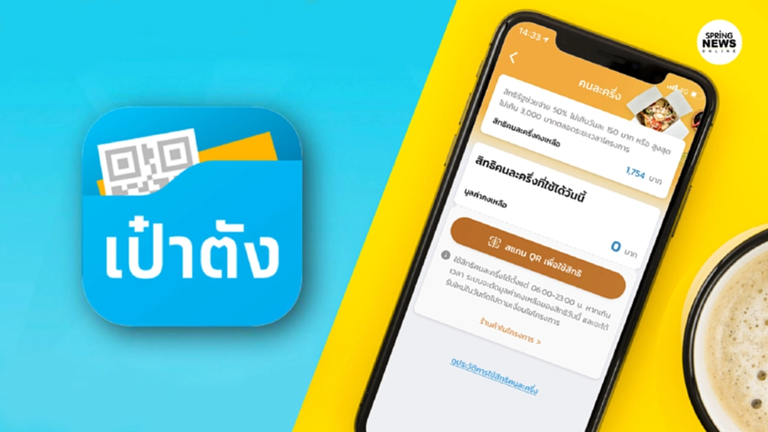 ผู้ใช้สิทธิโวยเงิน “คนละครึ่ง” ไม่เข้าระบบ พบปัญหาแอพเป๋าตังขัดข้อง